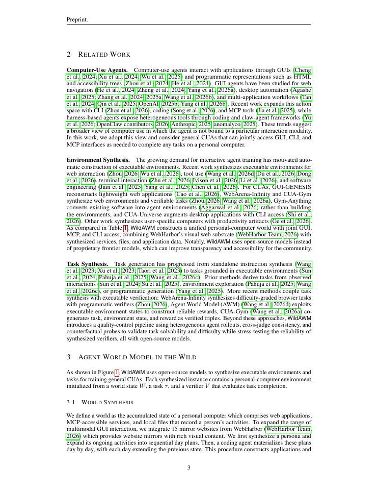 Page 3 of Agent World Model in the Wild: Computer-Use Agent Environment Synthesis