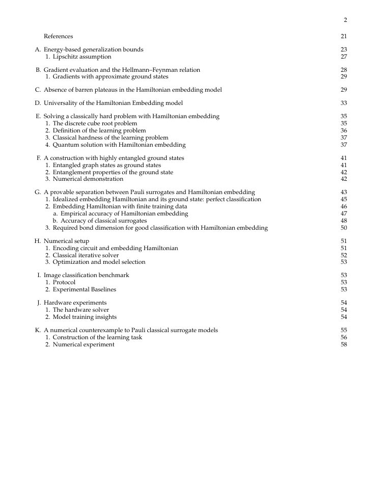 Page 2 of Supervised Learning with Quantum Hamiltonian Embeddings