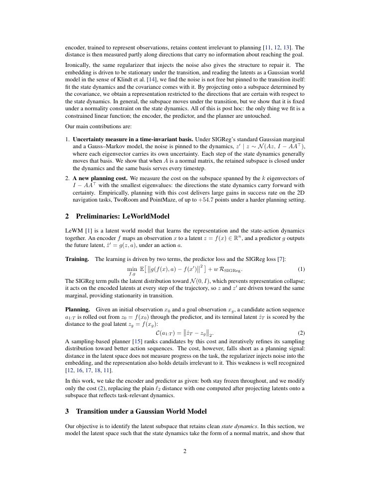 Page 2 of Latent Projection for Latent Planning