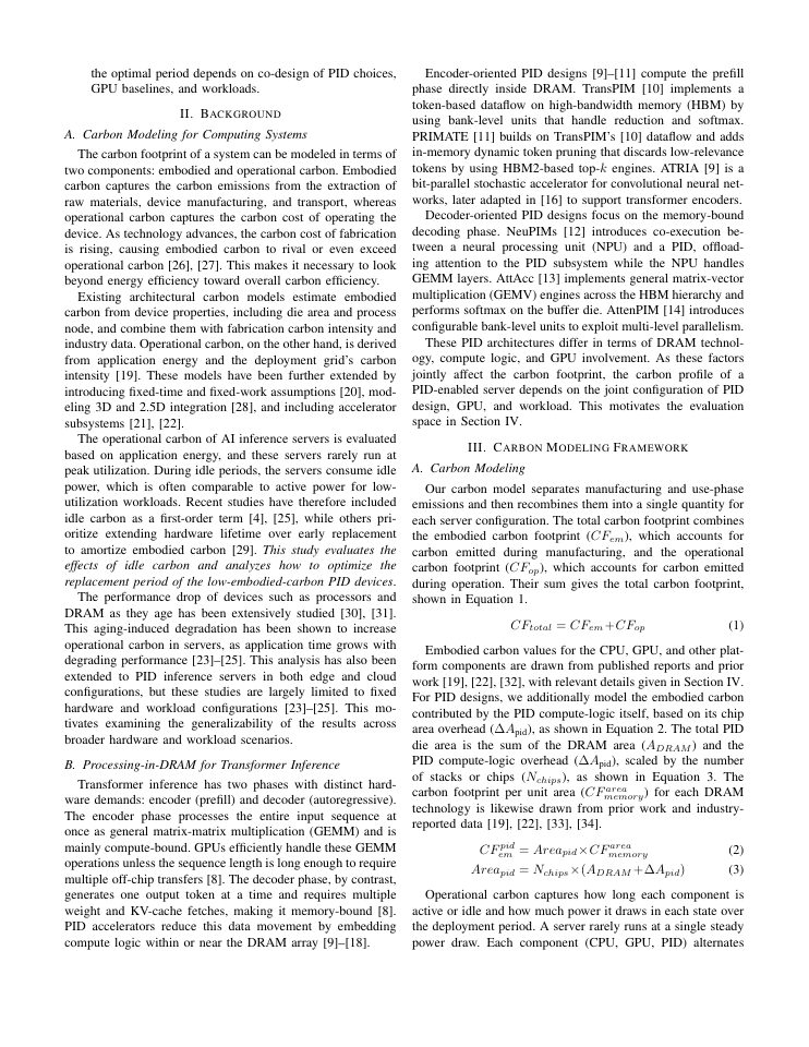 Page 2 of Sustainable Processing-in-DRAM Integration and Replacement for Transformer Inference Servers