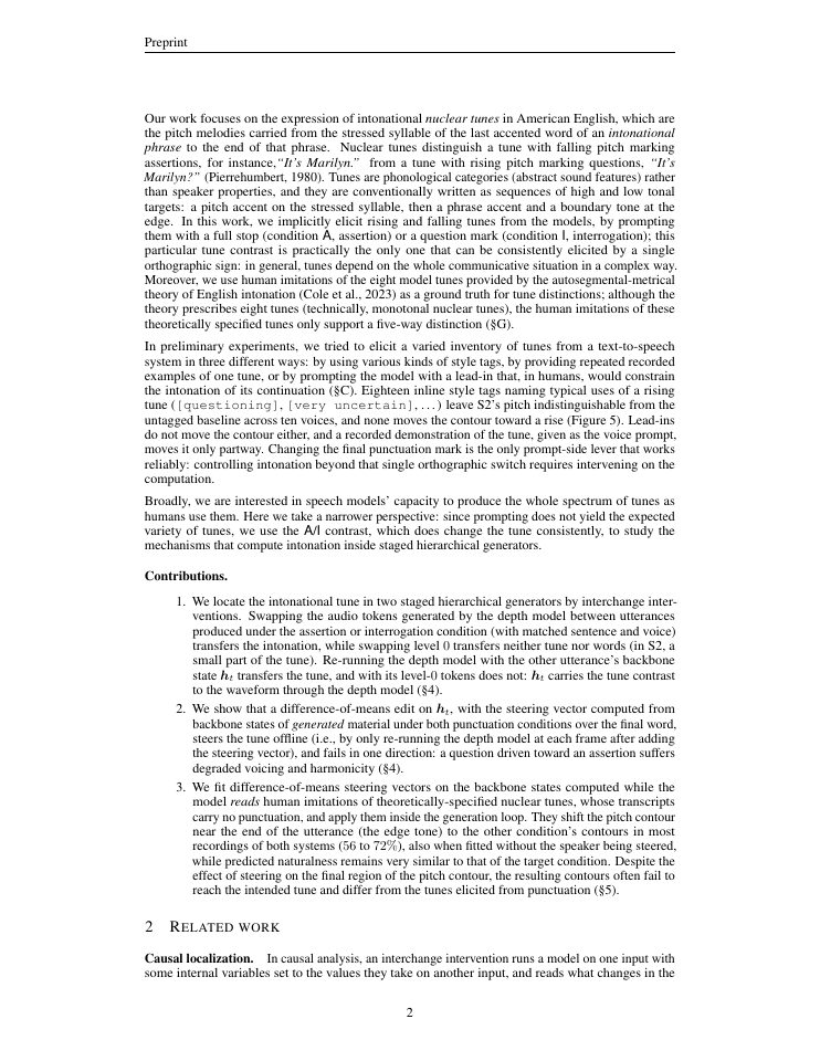 Page 2 of Steering intonational tunes in text-to-speech synthesis