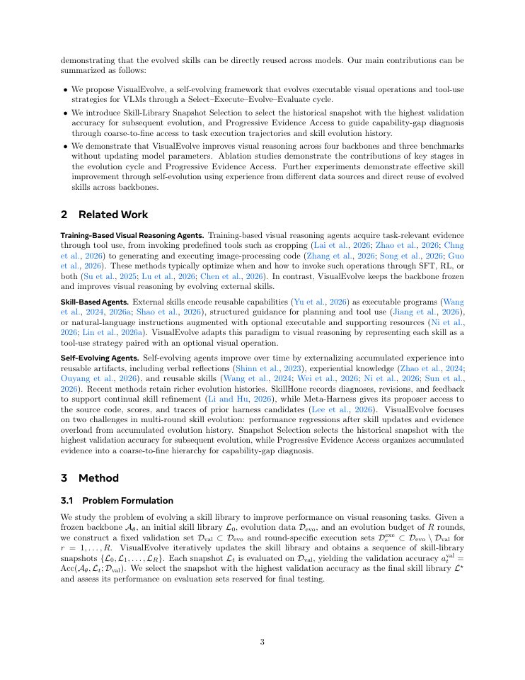 Page 3 of VisualEvolve: A Skill Self-Evolution Framework for Visual Reasoning