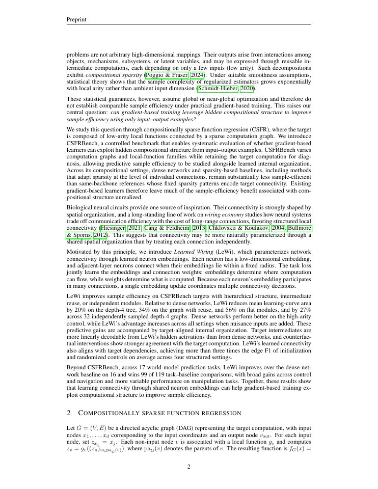 Page 2 of Learning Computational Structure for Sample-Efficient Prediction