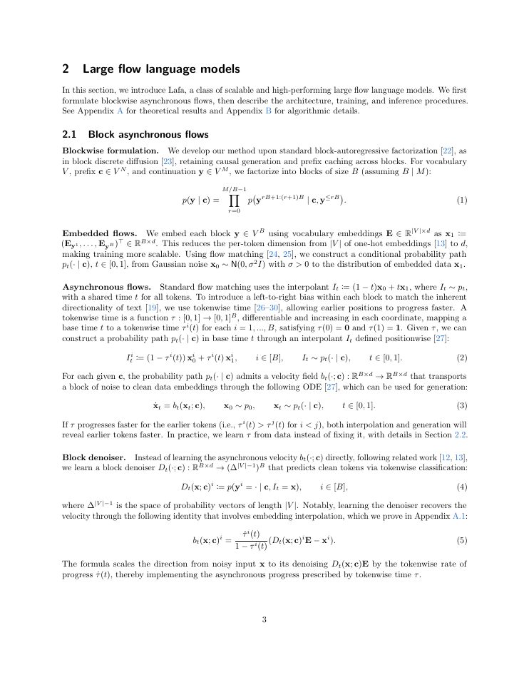 Page 3 of Large Flow Language Models