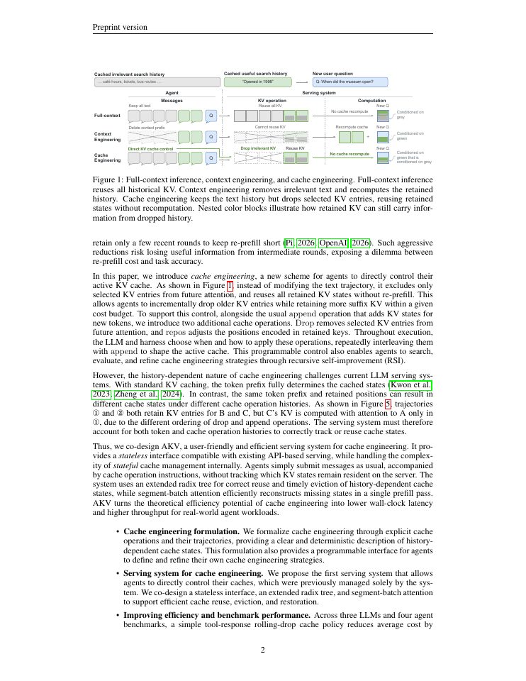 Page 2 of Cache Engineering for Agents