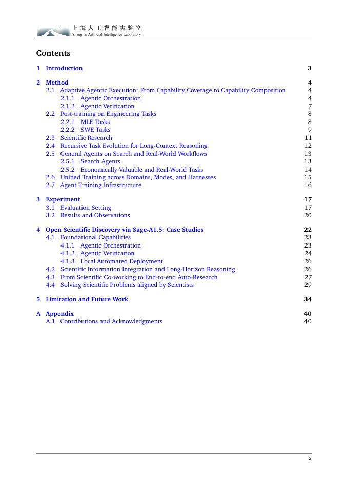 Page 2 of Sage-A1.5: From Long-Horizon Execution to Scientific Exploration with Capability Composition