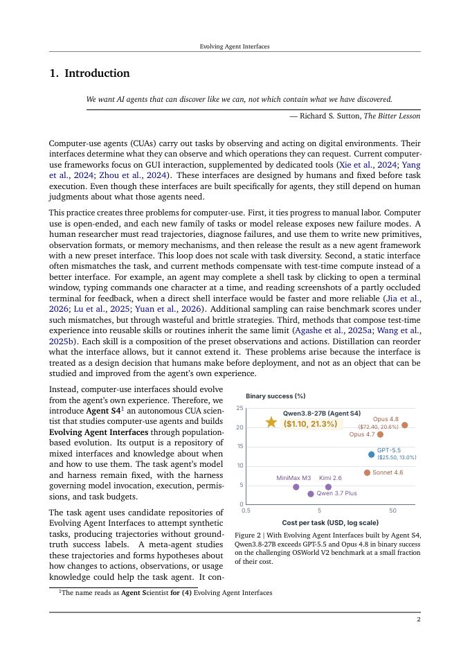 Page 2 of Evolving Agent Interfaces