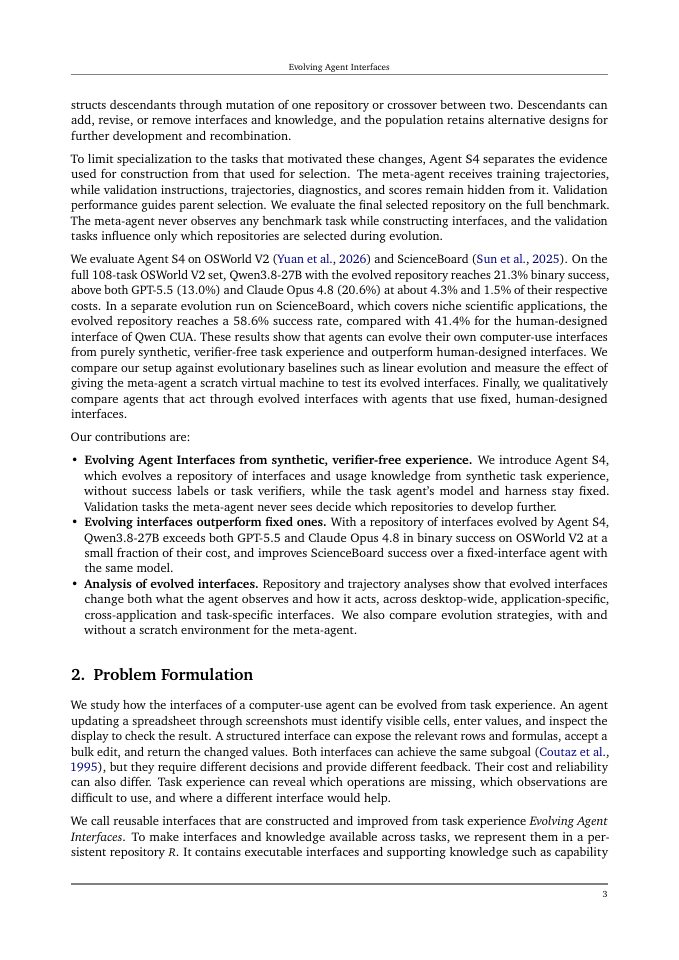 Page 3 of Evolving Agent Interfaces