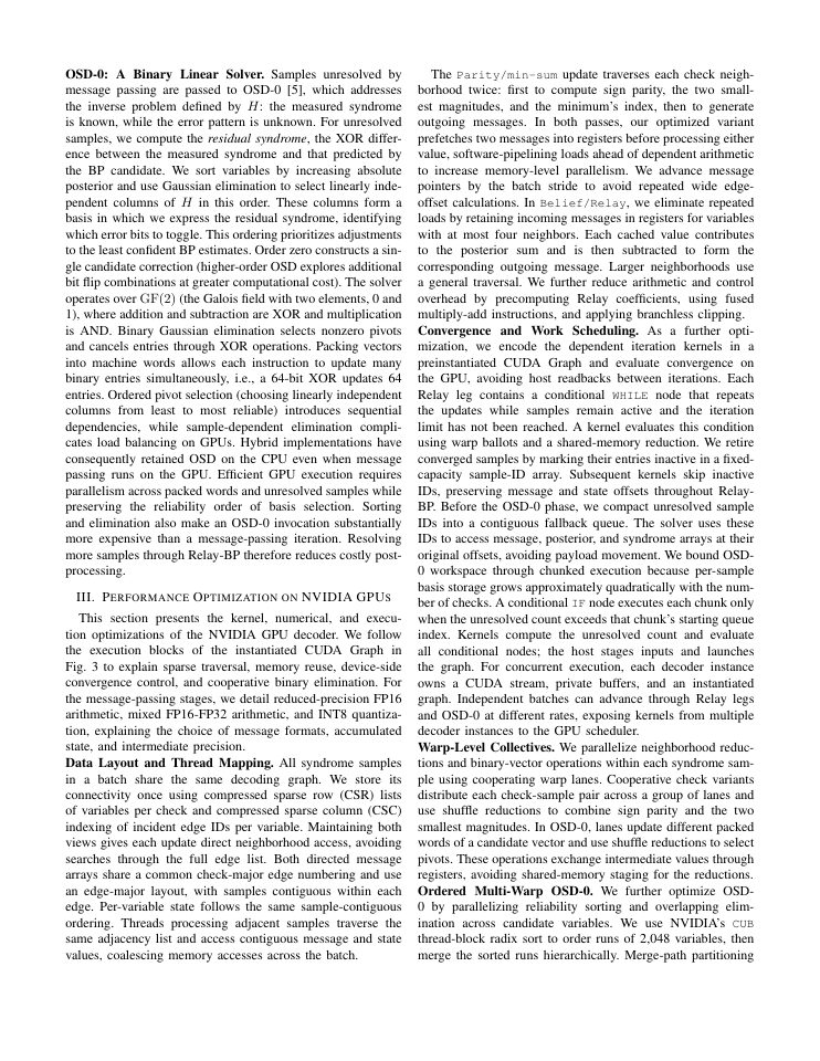 Page 3 of Engineering Low-Latency, High-Throughput Quantum Decoders on NVIDIA GPUs