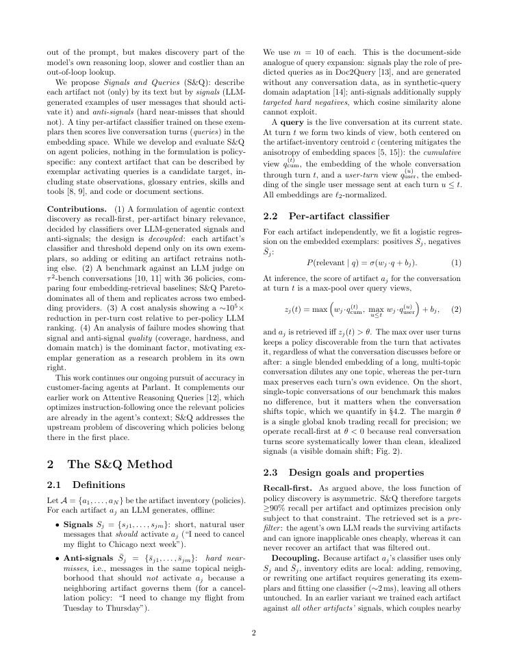 Page 2 of Signals and Queries: Token-Efficient Agentic Context Discovery
