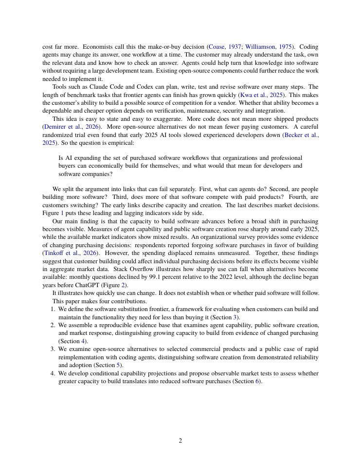 Page 2 of The Customer Is the Builder: How AI Coding Agents Are Rewriting the Economics of Software