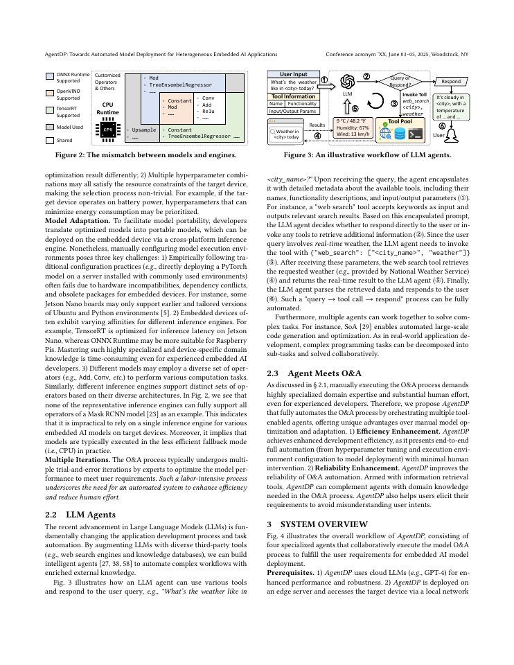 Page 3 of AgentDP: Towards Automated Model Deployment for Heterogeneous Embedded AI Applications