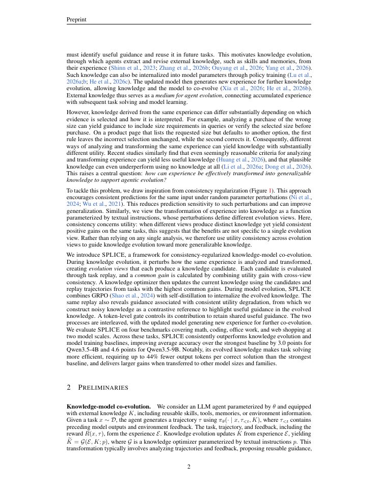 Page 2 of Agentic Knowledge-Model Co-Evolution via Consistency Regularization