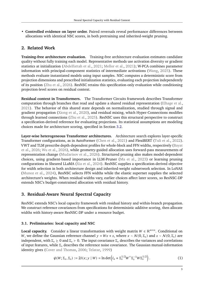 Page 3 of Neural Spectral Capacity with Residual Context for Heterogeneous Resource Allocation within Transformers
