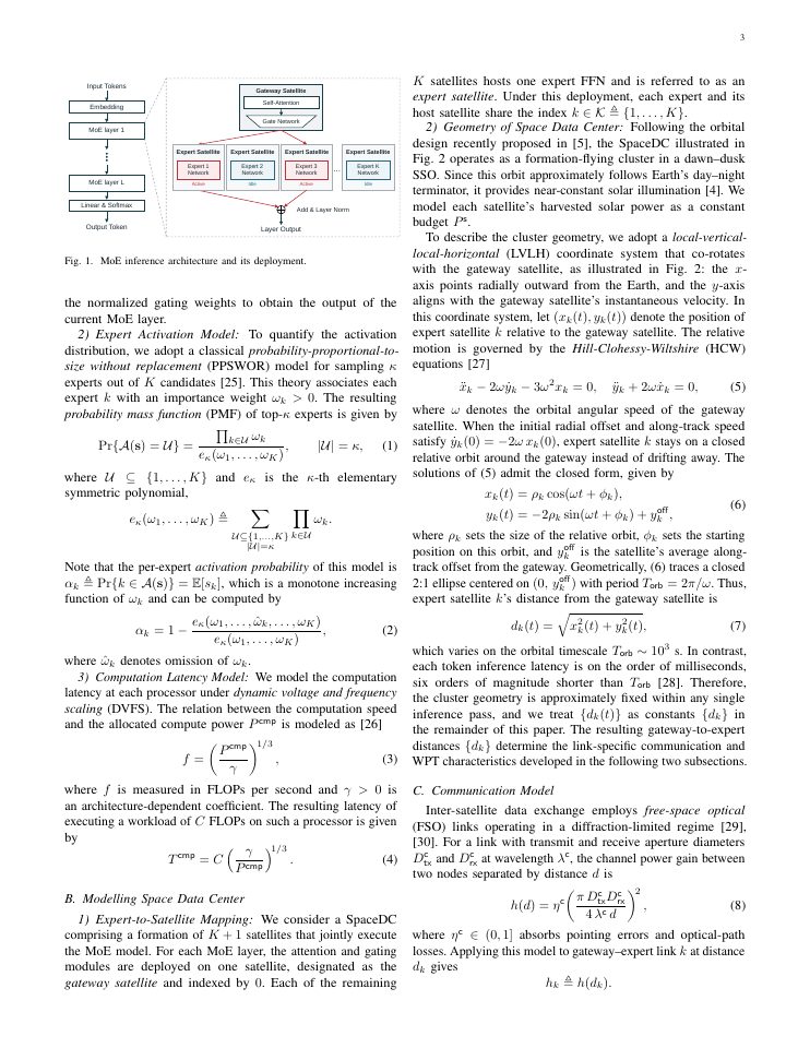 Page 3 of Low-Latency MoE Inference in Space Data Centers: A Wireless-Power-Transfer Perspective