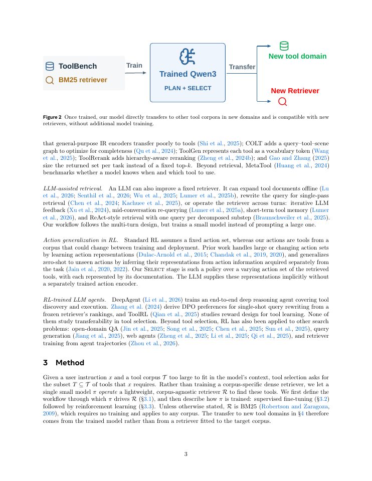 Page 3 of Training Small Language Models for Transferable Tool Selection