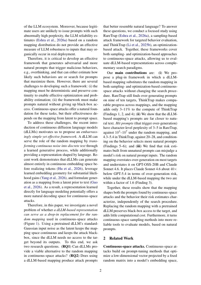 Page 2 of Diffusion Language Models for Perplexity-Aware Black-Box Attacks