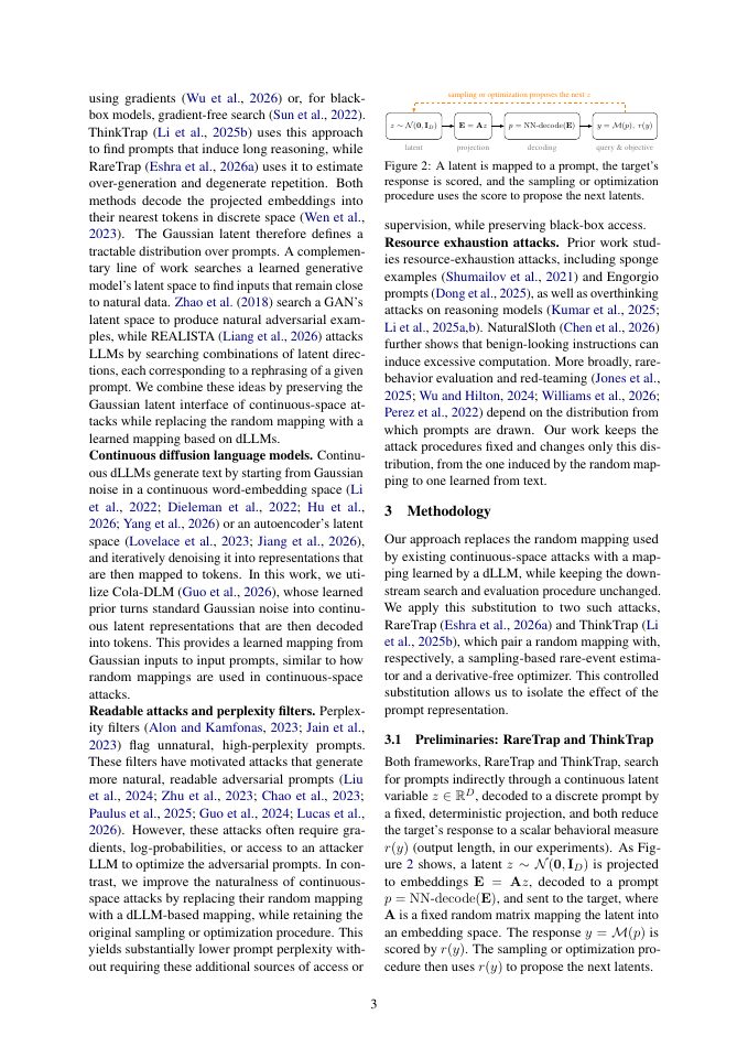 Page 3 of Diffusion Language Models for Perplexity-Aware Black-Box Attacks